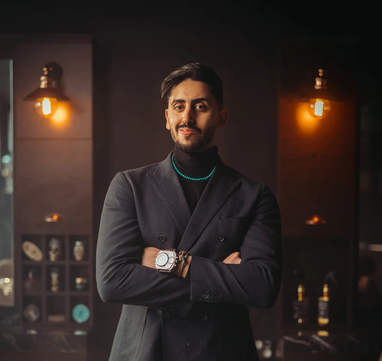 Marwan, eier og barberer hos Milano Frisør i Skien